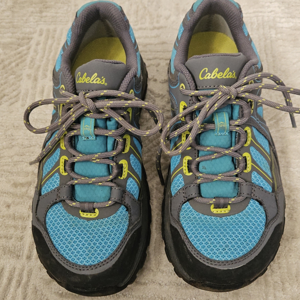 Cabela's Blue and Gray Athletic Shoes